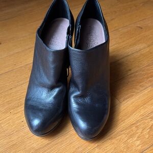 Vince Camuto Sleek Black Ankle Booties.